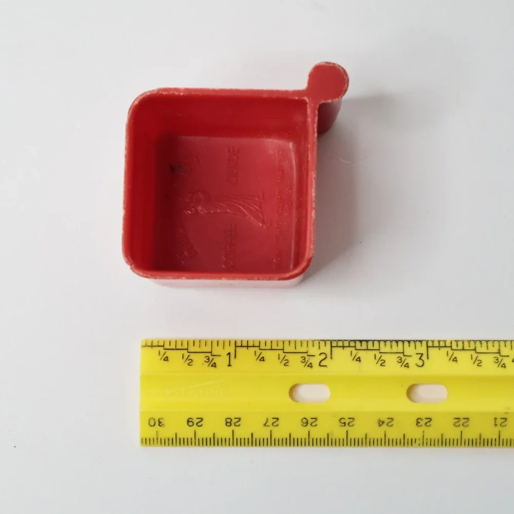 Vintage Hills Bros Coffee Guide Scoop Red Plastic Coffee 1950s Advertising MCM